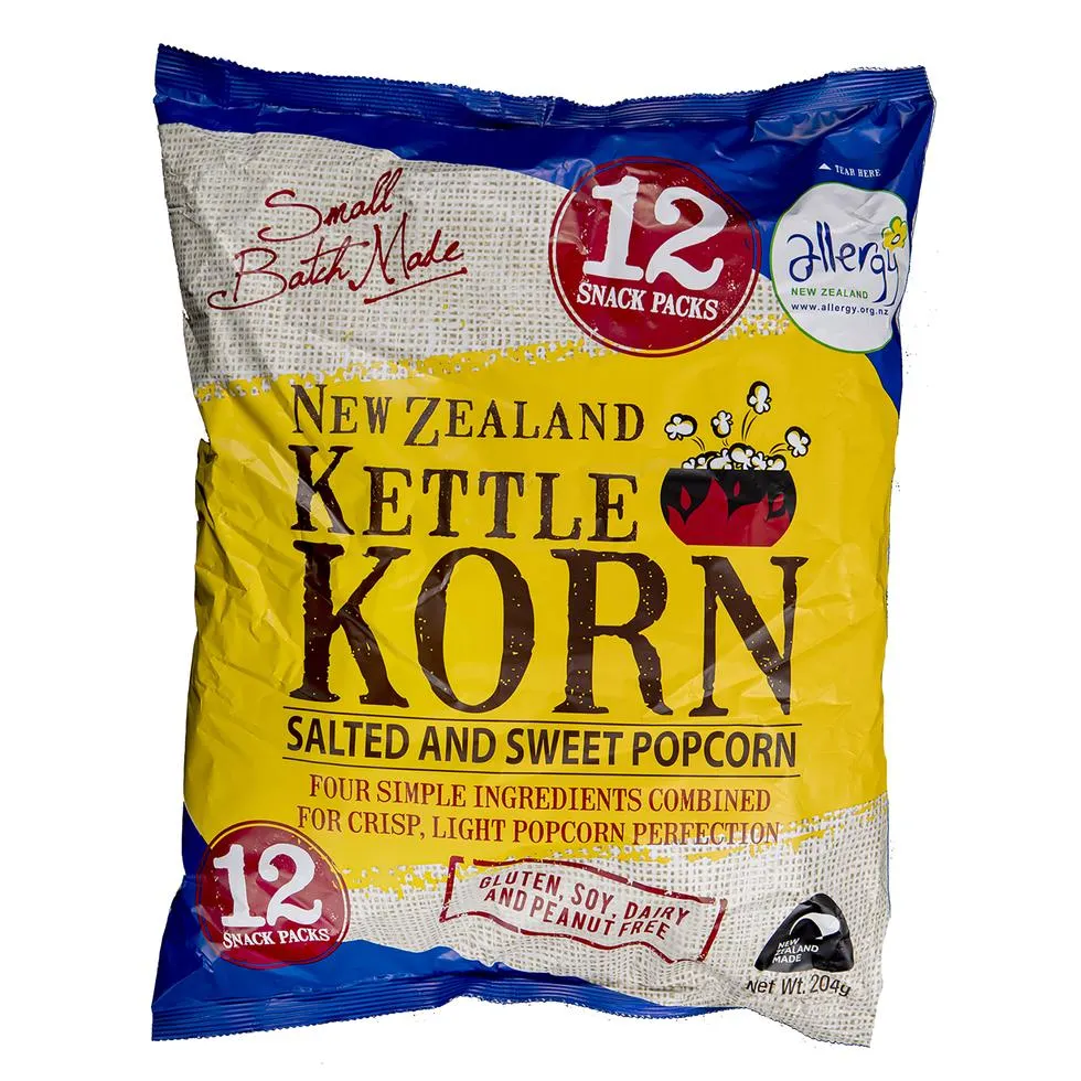 NZ Kettle Korn Salted and Sweet Multipack 12pk