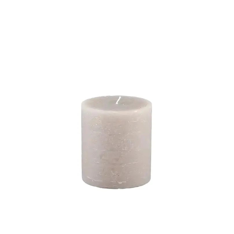 Broste rustic pillar candle 11cm linen