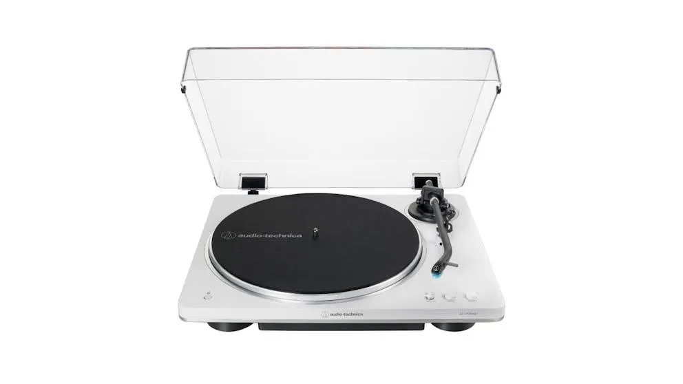 Audio-Technica Fully Automatic Belt Drive Turntable - White/Silver