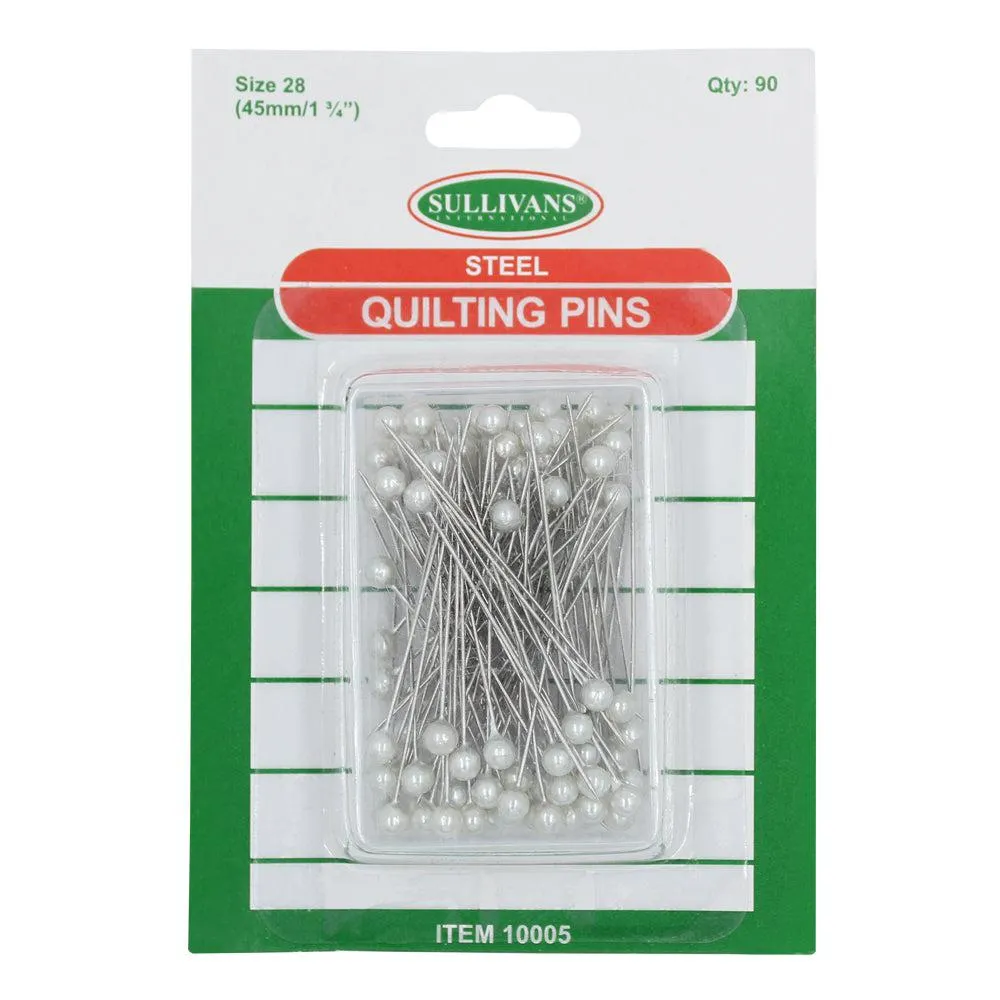 Quilting Pins, Silver- 45mm