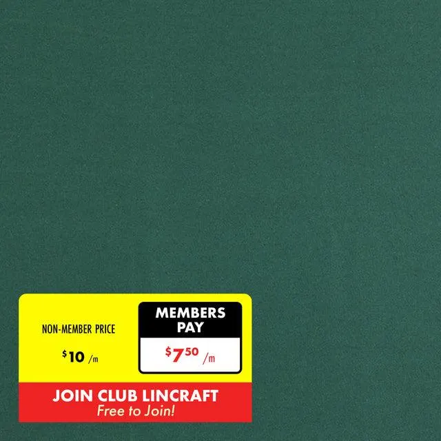 Cotton Chino Drill Fabric, Green- Width 112cm