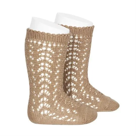 Condor Full Crochet Knee High Sock - Camel (326)