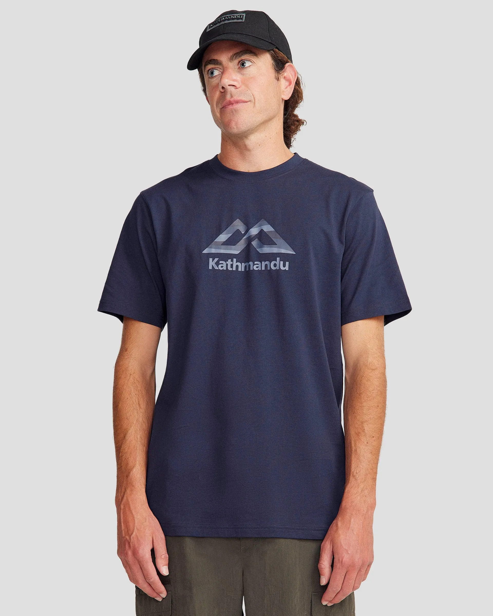 Men's Logo Fill Organic T-shirt - Pure Navy