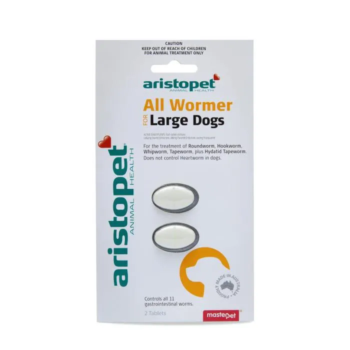 Aristopet All Wormer For Large Dogs 2 Pack
