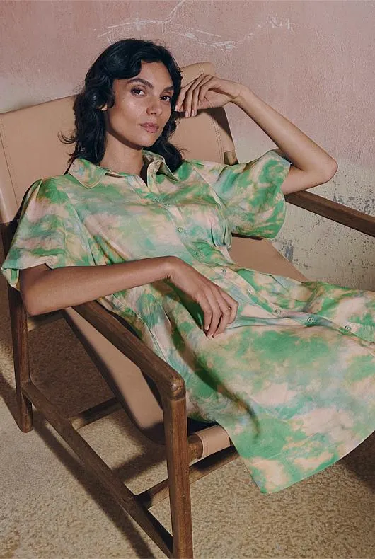 Soft Focus Print Dress