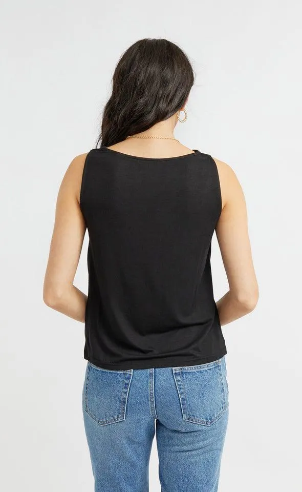 Jersey Back Satin Top
