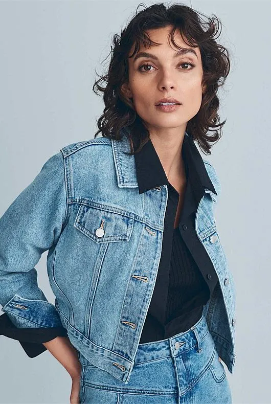 Denim Crop Jacket