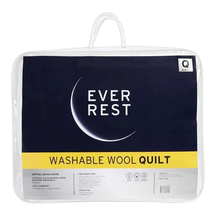 Ever Rest Washable Wool Duvet Inner White