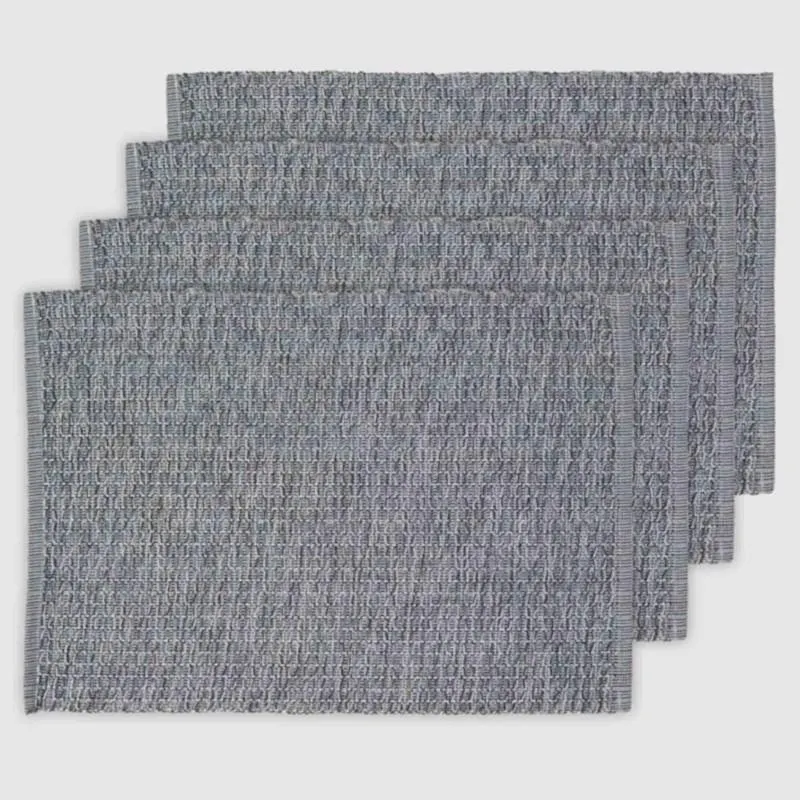 Just Home Mesa Grey Placemat 33x45cm Pack 4