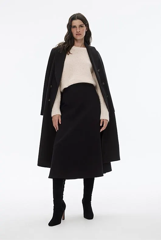 Ponte Long Line Skirt
