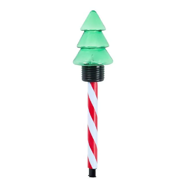 Wonderland Solar Light Up Christmas Tree Garden Stake Decoration