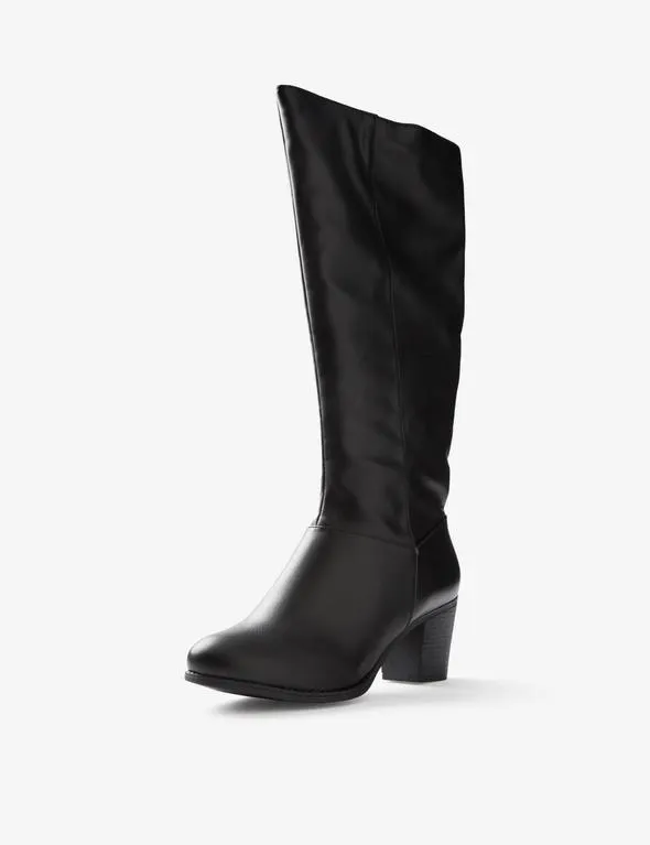 Rivers Knee High Block Heel Boot Georgia