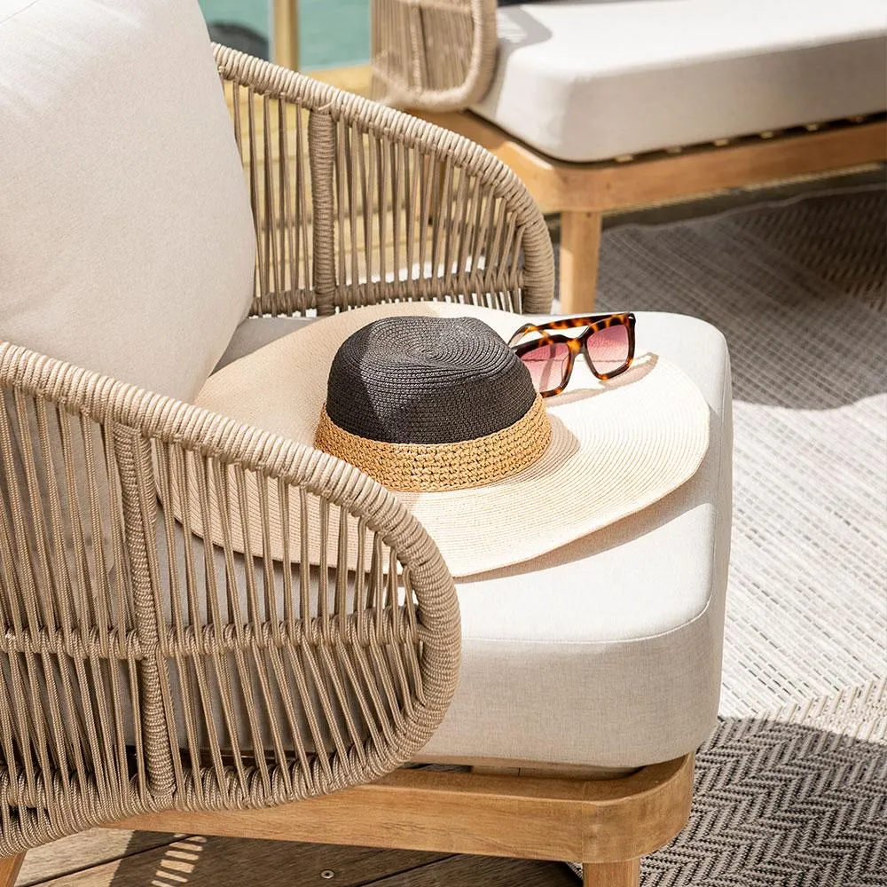 Aegina Outdoor 1 Seater, Oatmeal