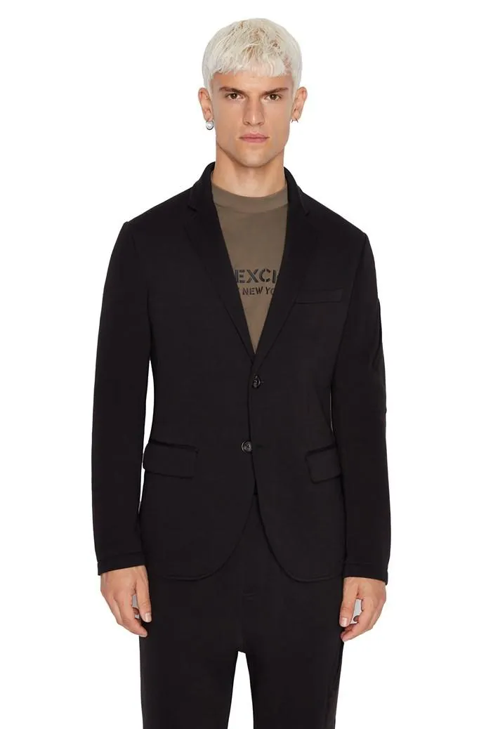 Stretch Bonded Cotton Blazer