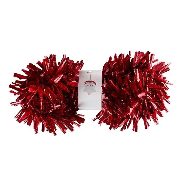 Wonderland Large Tinsel Garland Assorted 1.8m