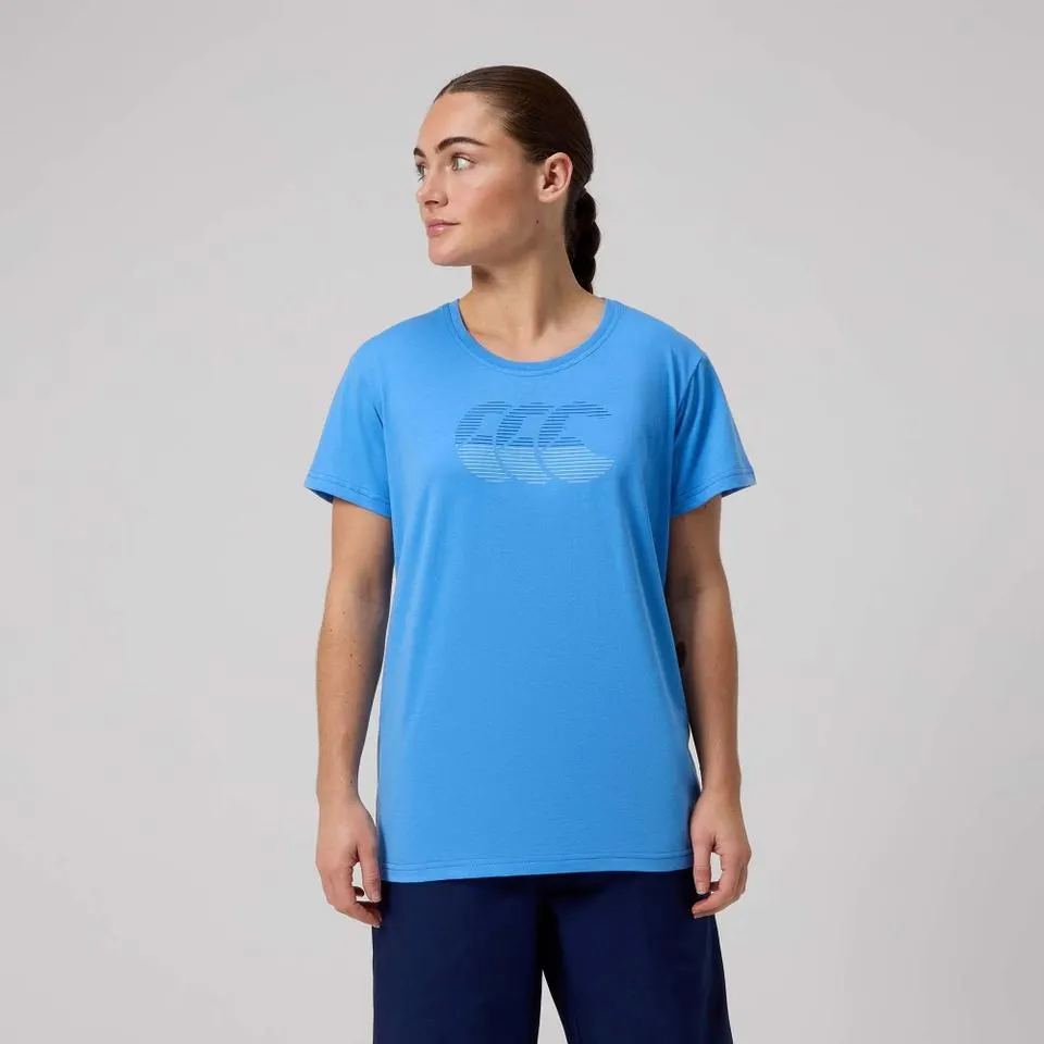 WOMENS FUNDAMENTAL T-SHIRT BLUE