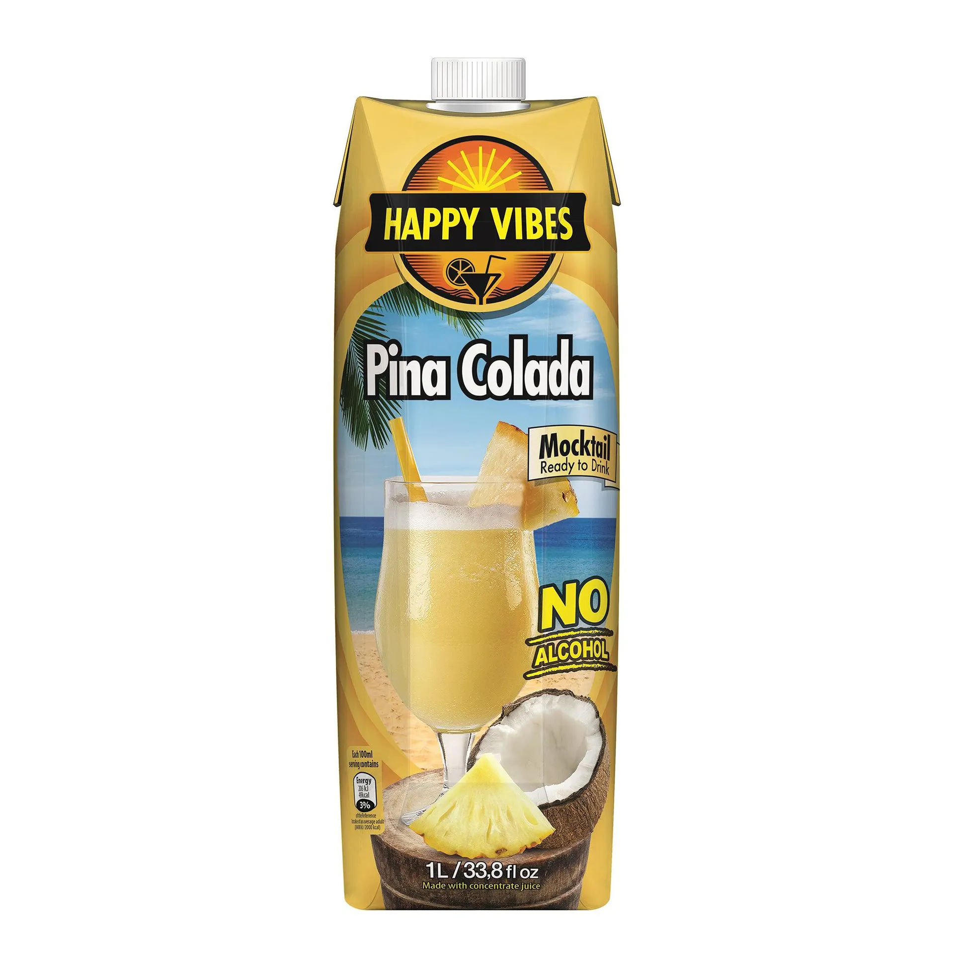 Happy Vibes Mocktails Pina Colada 1L