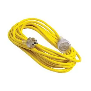 Extension Lead 20m Heavy Duty 3x 1mm Yellow