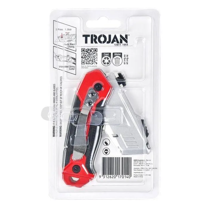 Trojan Folding Retractable Utility Knife