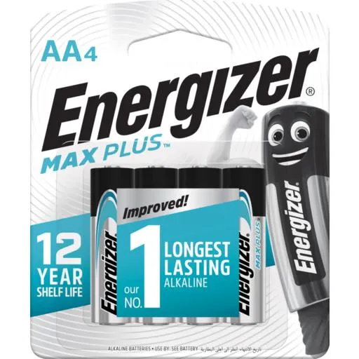 Energizer Batteries Max Plus Advanced AA 4 Pack