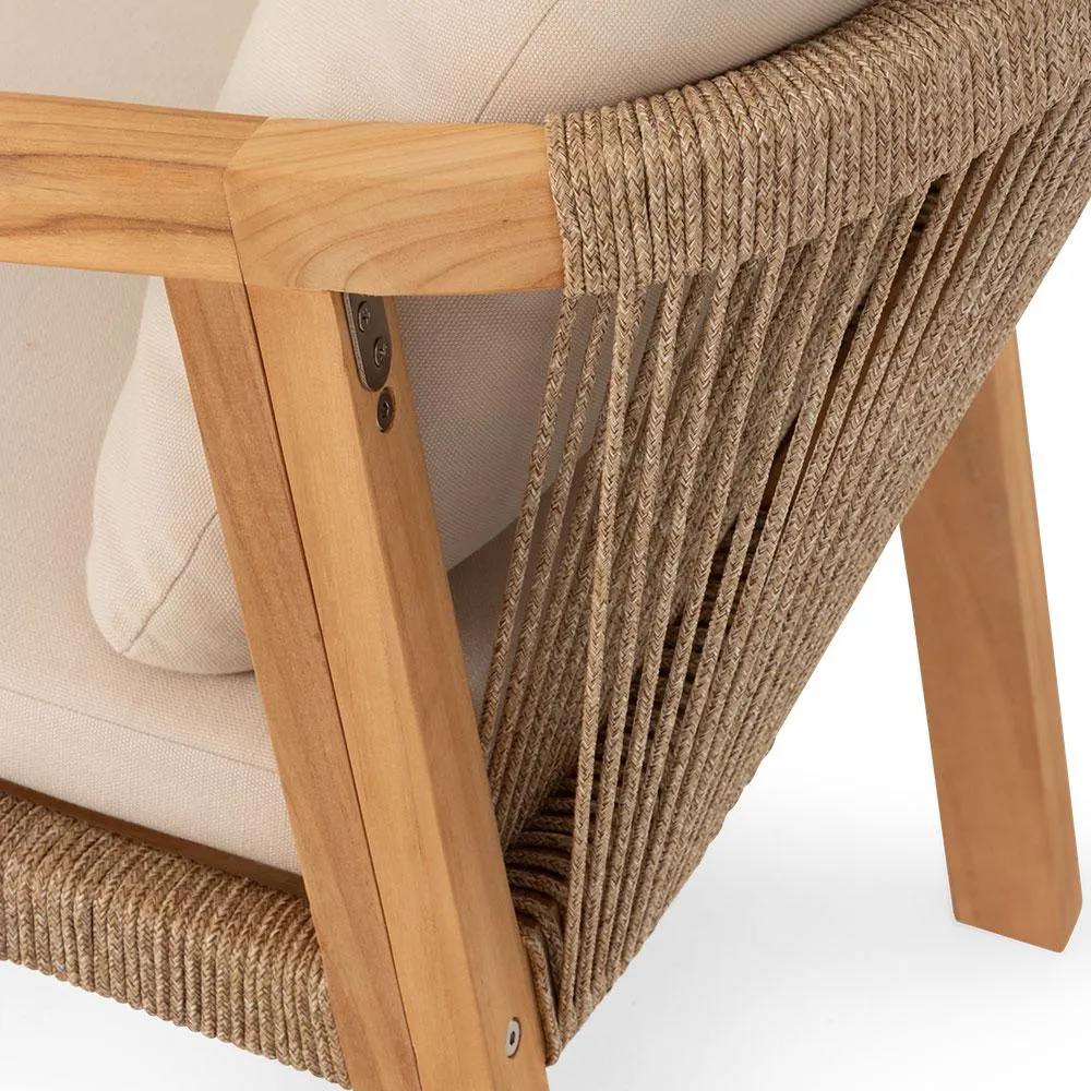 Olina Outdoor Dining Chair, Natural