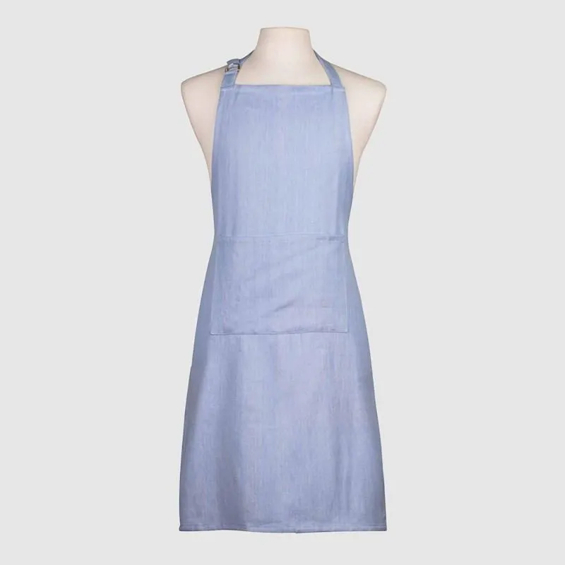 Just Home Hayden Apron French Blue