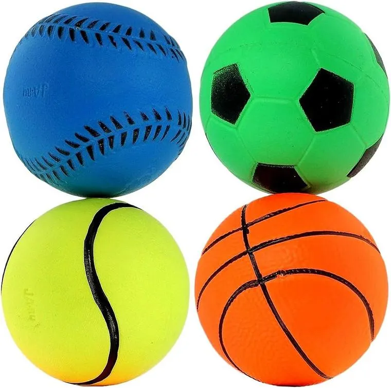 One For Fun Sports Rubber High Bounce Ball Assorted Pattern
