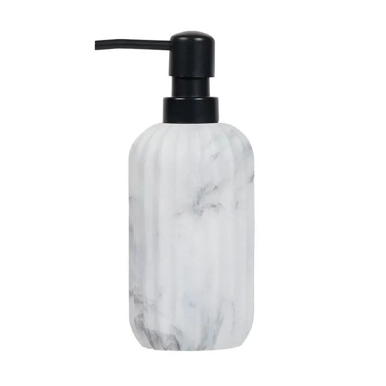 Living & Co Marble Soap Dispenser White