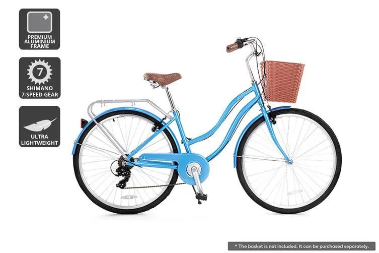 Fortis Shimano 7 Speed Lightweight Step-Through Ladies Vintage Cruiser Bike