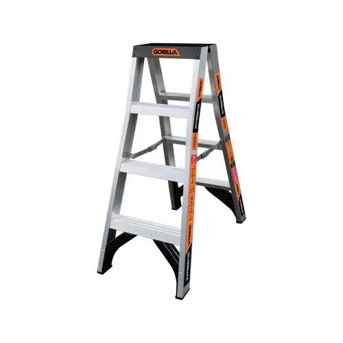 Gorilla 1.2m 180kg 4 Step Silverback Double Sided Ladder