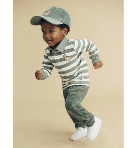 Huxbaby Dino Stripe Polo