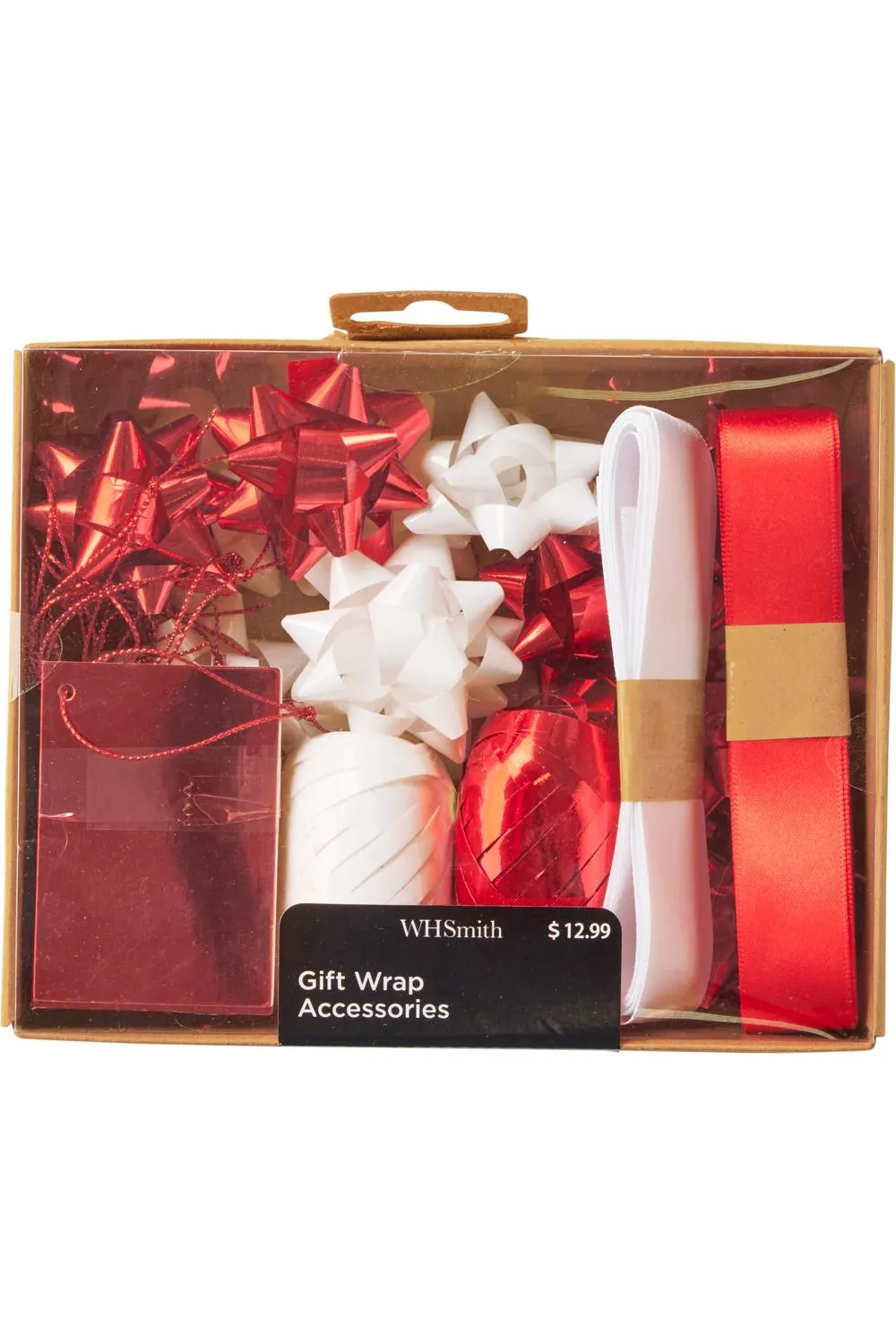 WHSmith Christmas Accessories Red and White Pack of 30