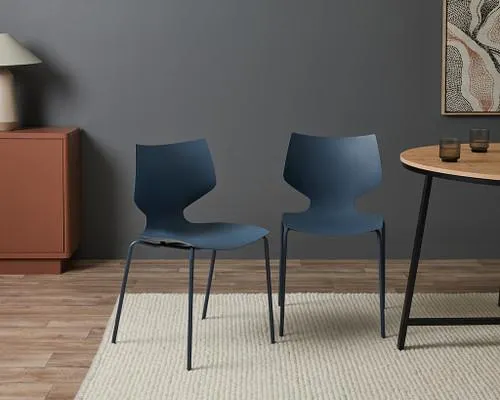 Pia Dining Chair - Set of 2 - Steel