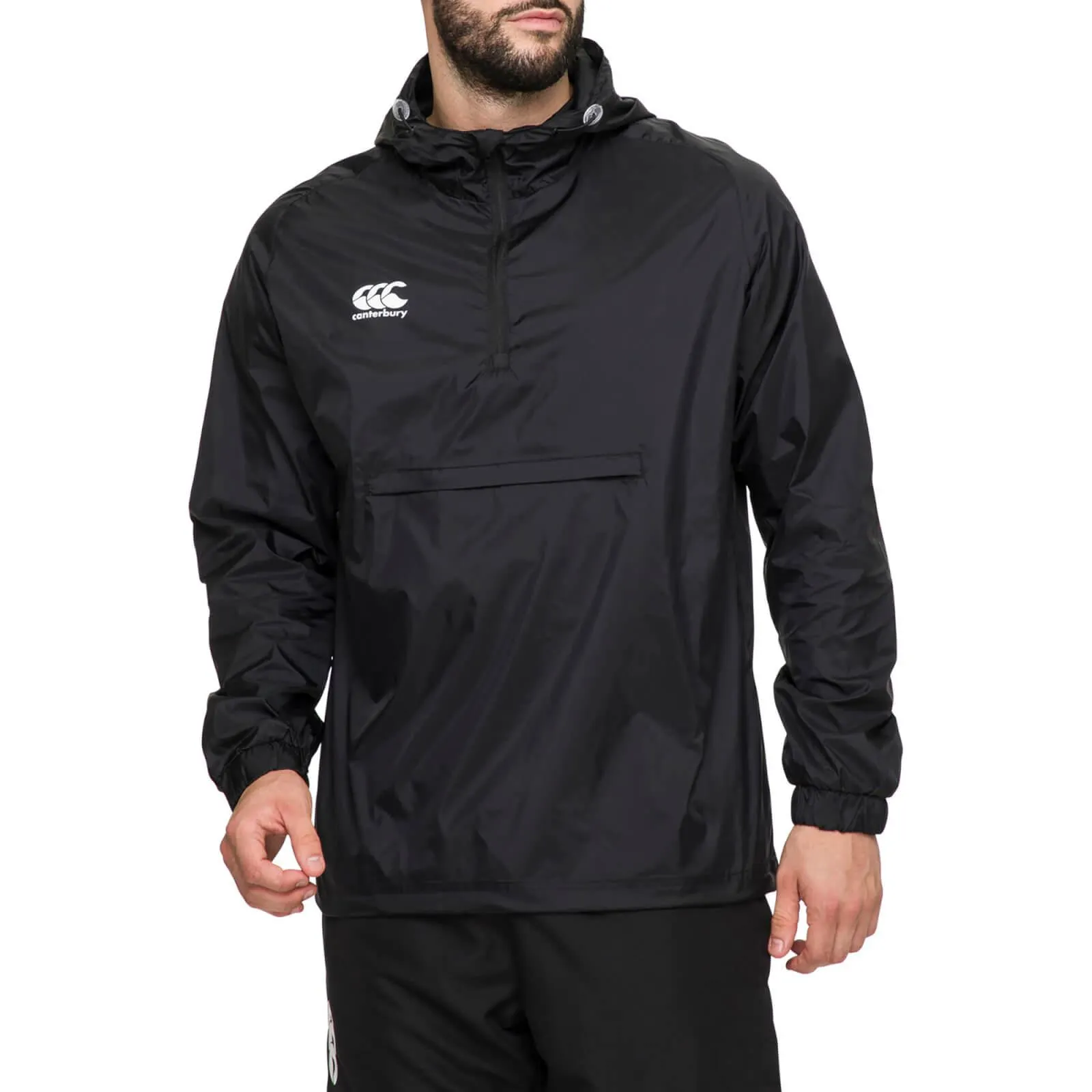 Mens Packaway Jacket in Black