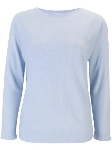Women's Supersoft Batwing Jumper in Light Blue