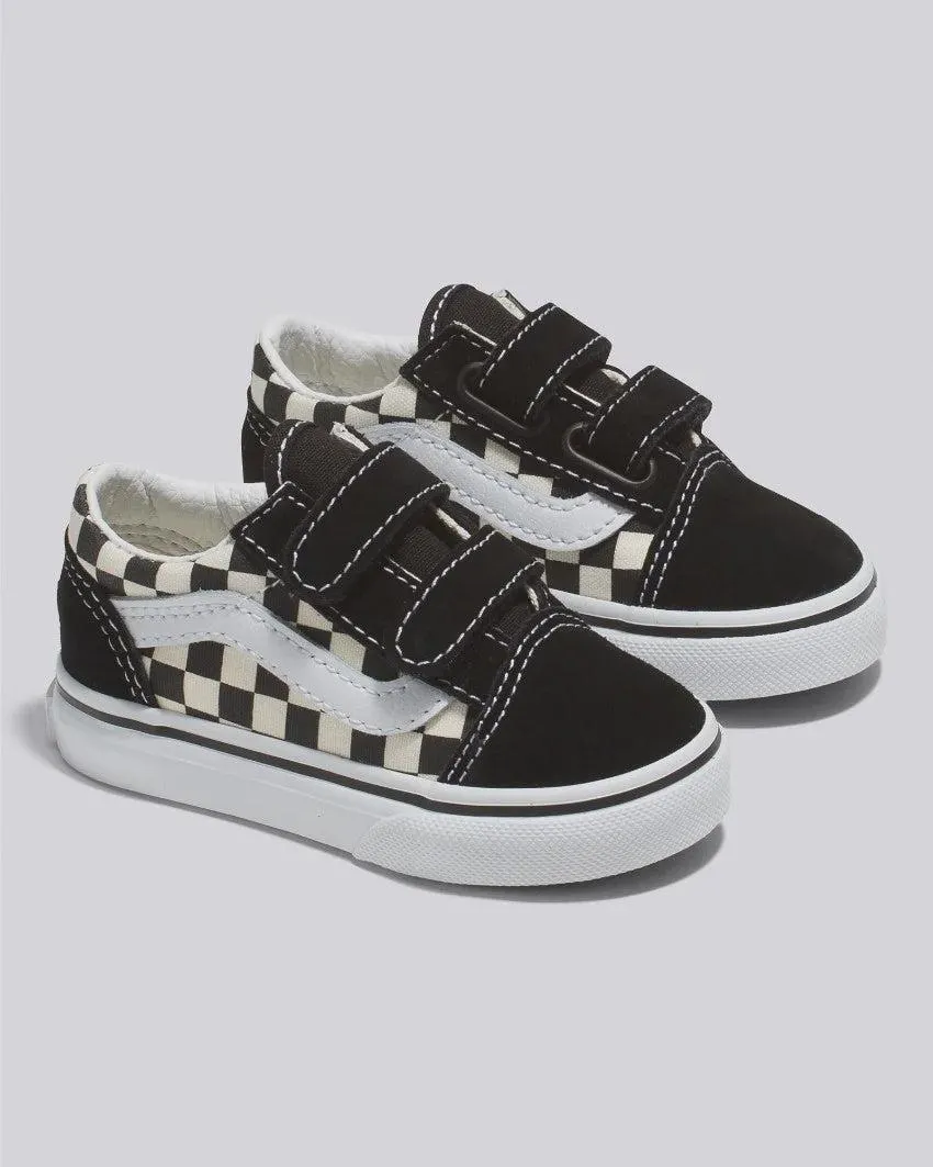 VANS Old Skool V (Primary Check) - Black/White