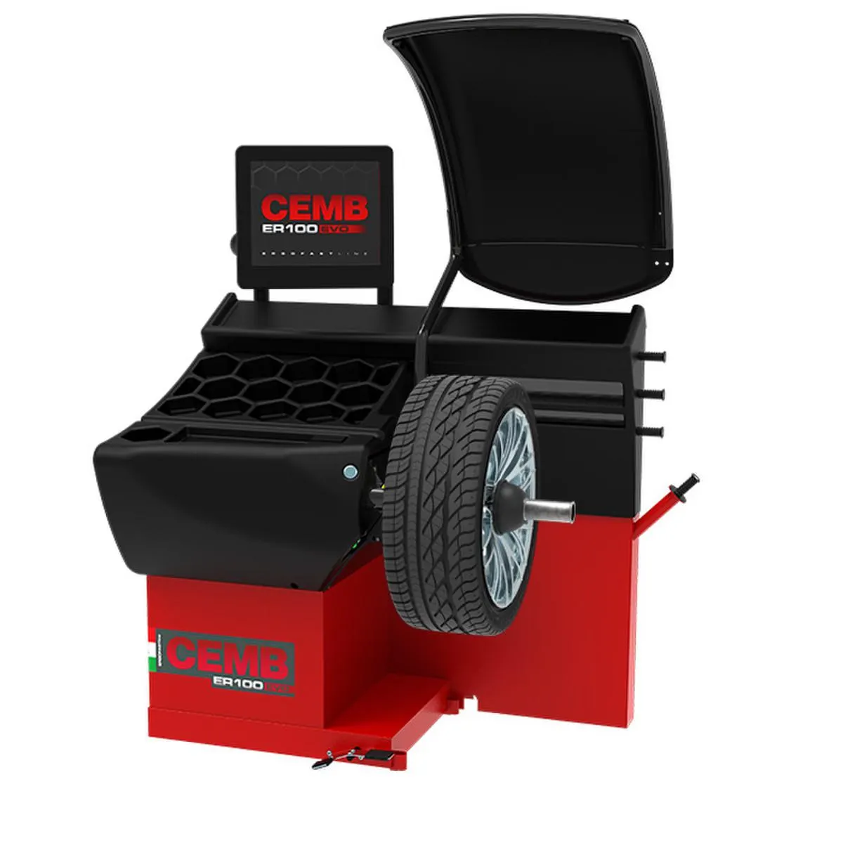 CEMB ER100 EVO Digital Wheel Balancer with Pneumatic Locking