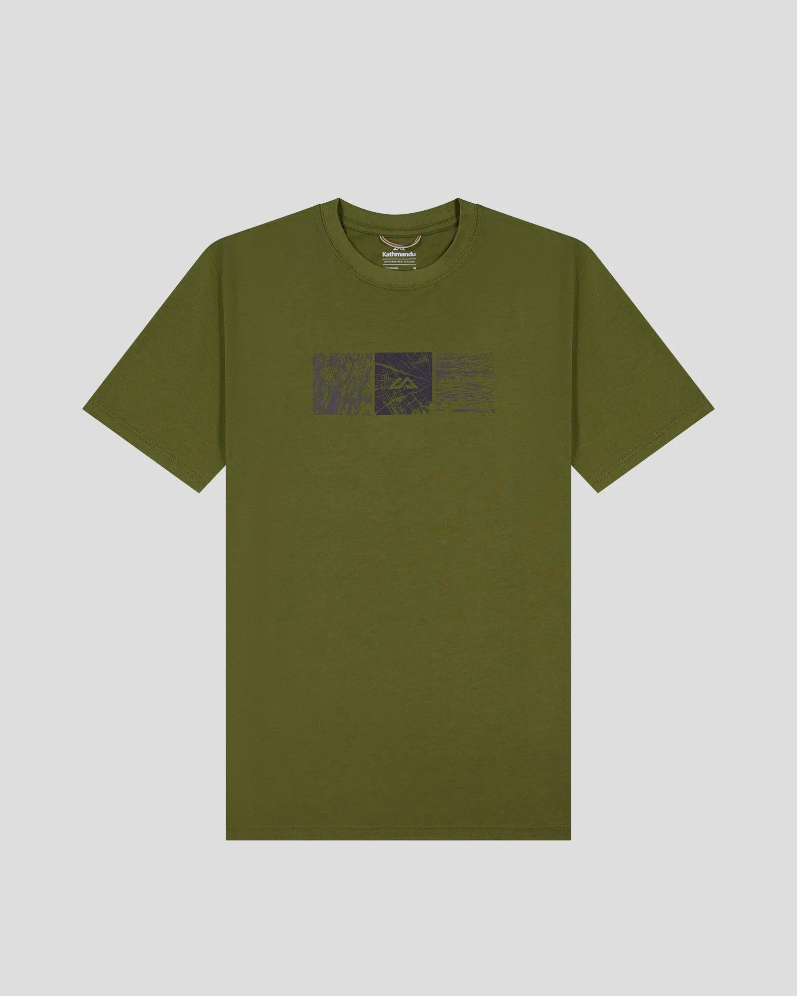 Men's Photo Scape Organic Cotton T-Shirt - Dark Fern