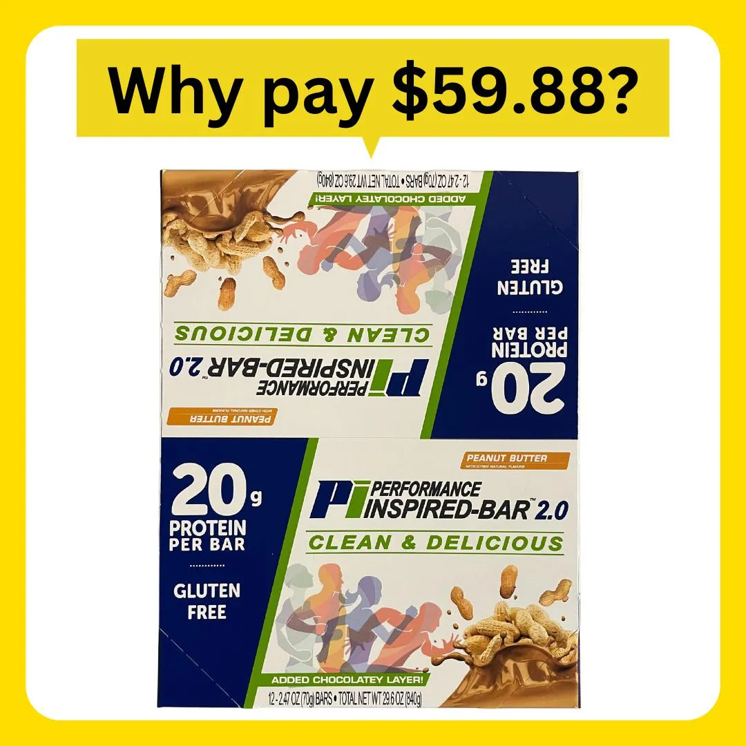 Performance Inspired Protein Bar Peanut Butter 70g 12pk