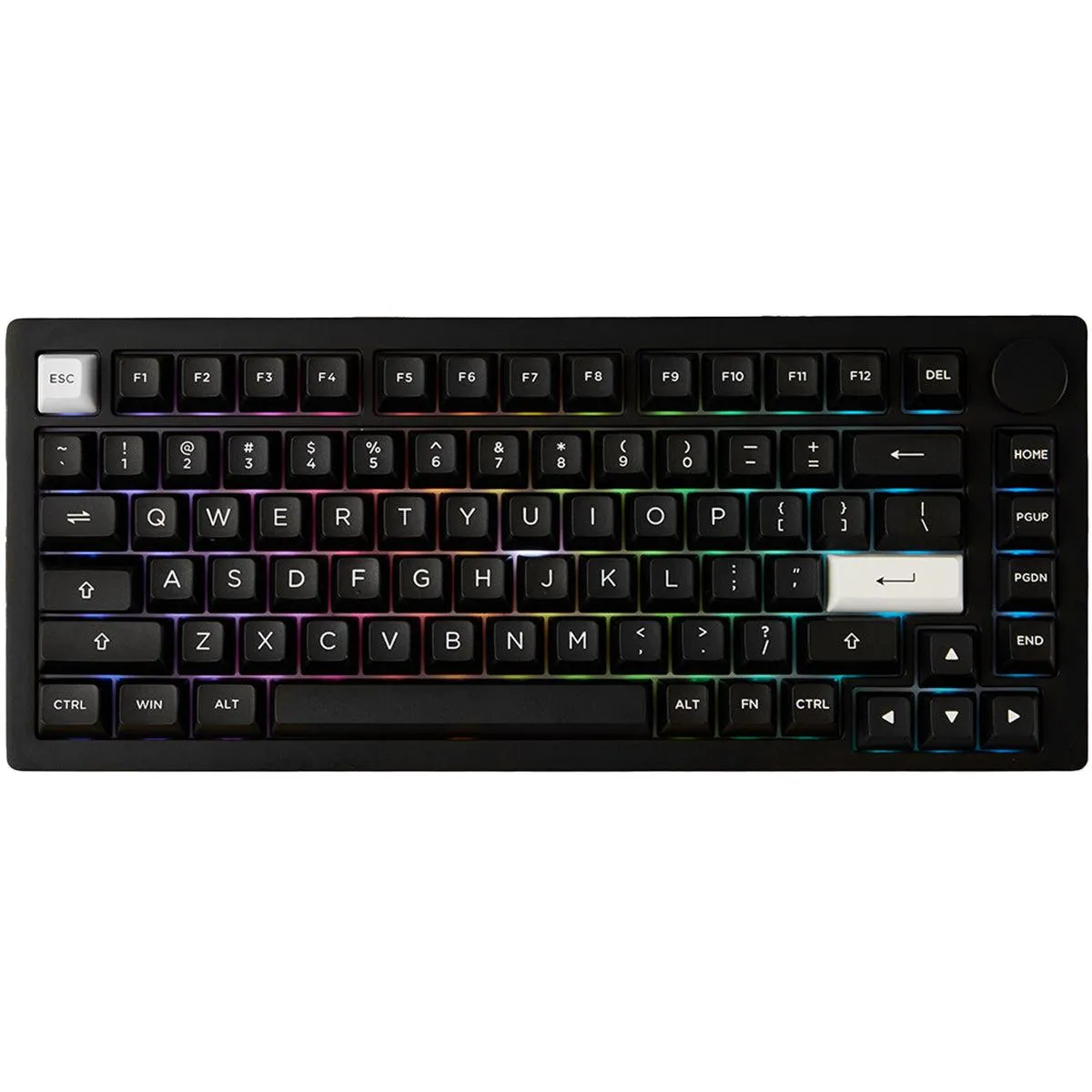 Akko Monsgeek M1 V5 VIA 75% Wireless Aluminium Mechanical Keyboard Dark Night - Piano Pro V3 Switch