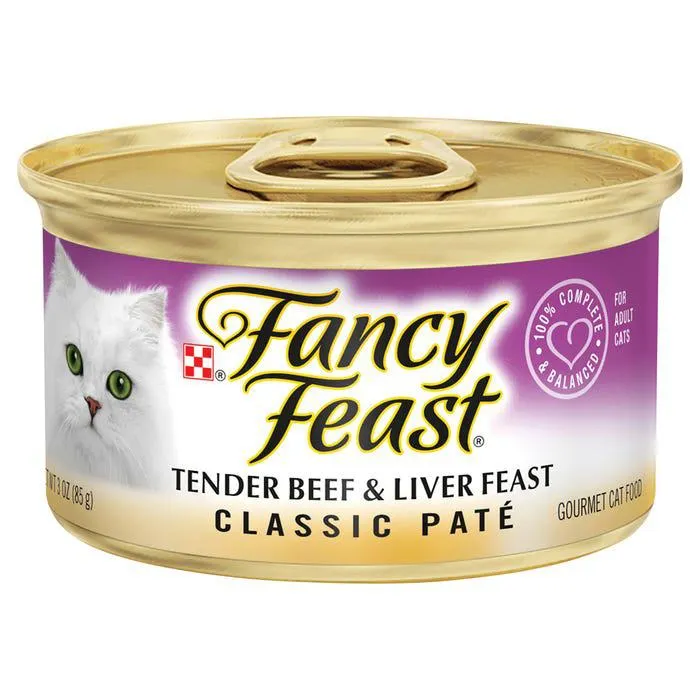 Fancy Feast Classic Tender Beef & Liver Feast Cat Food 85g