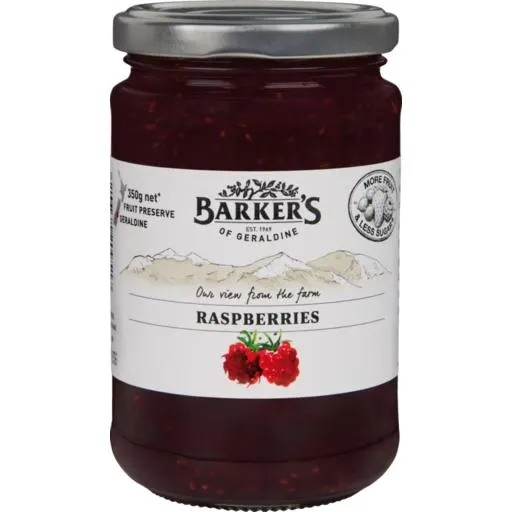 Barkers Fruit Preserve Raspberry