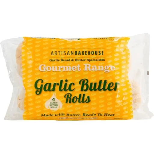 Artisan Garlic Rolls 4 Pack