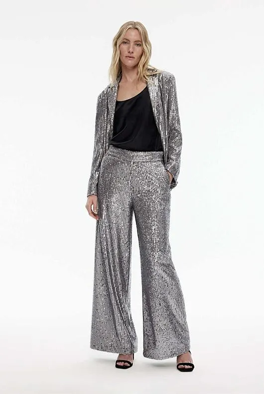 Sequin Wide Leg Trouser