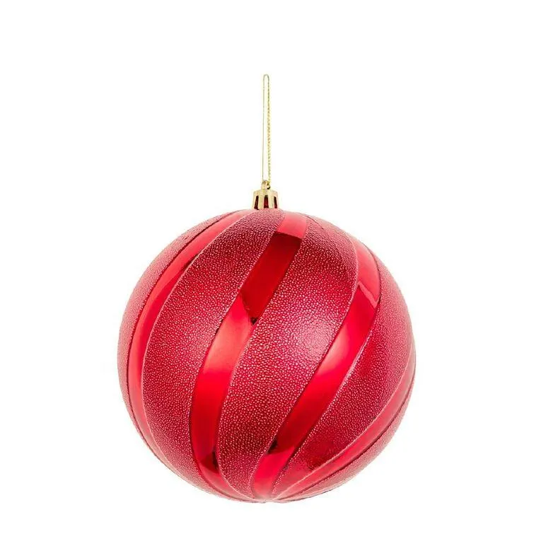 Wonderland Christmas Baubles 12cm Red 6 Pack