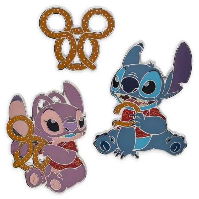 Stitch Attacks Snacks Limited Release Pin Set, Pretzel, January