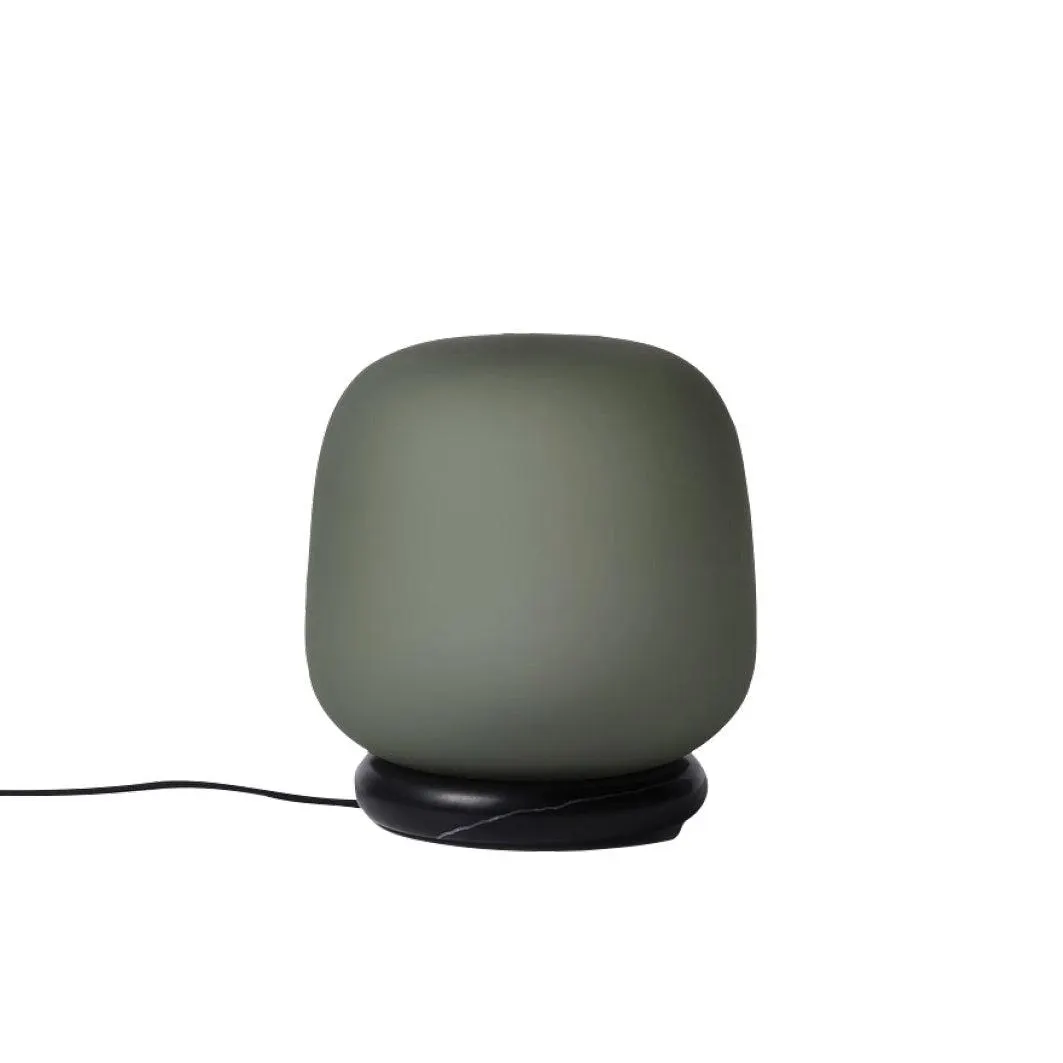 Frosted glass lamp smoke grey