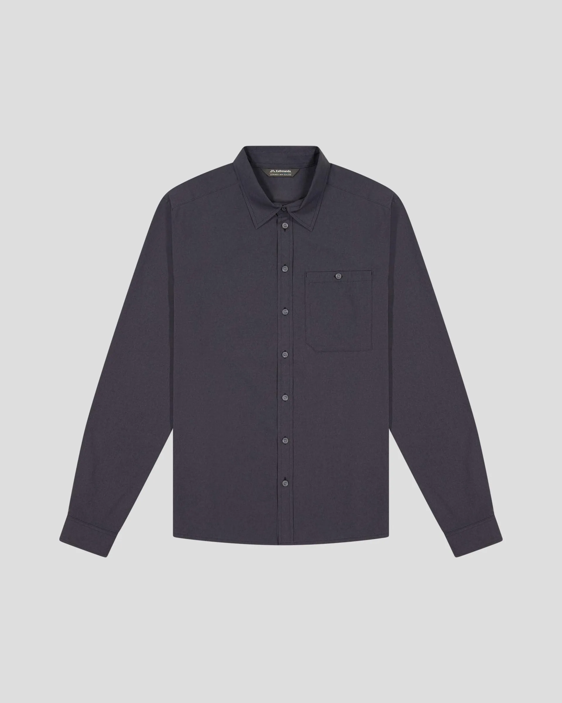 Men’s Flight Stretch Long Sleeve Shirt - Washed Black