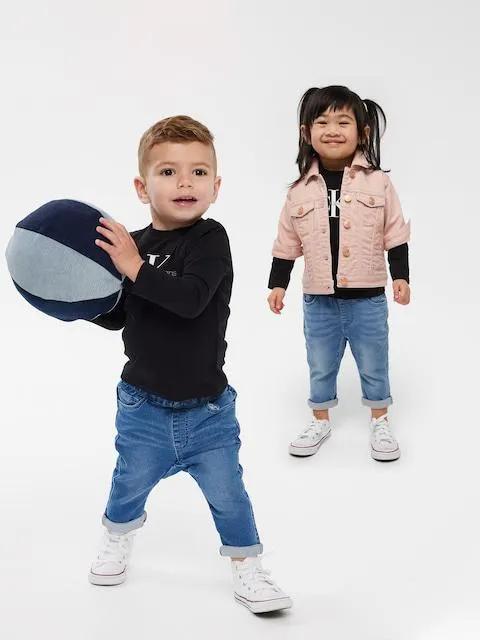 Calvin Klein Baby Monogram Long Sleeve Tee