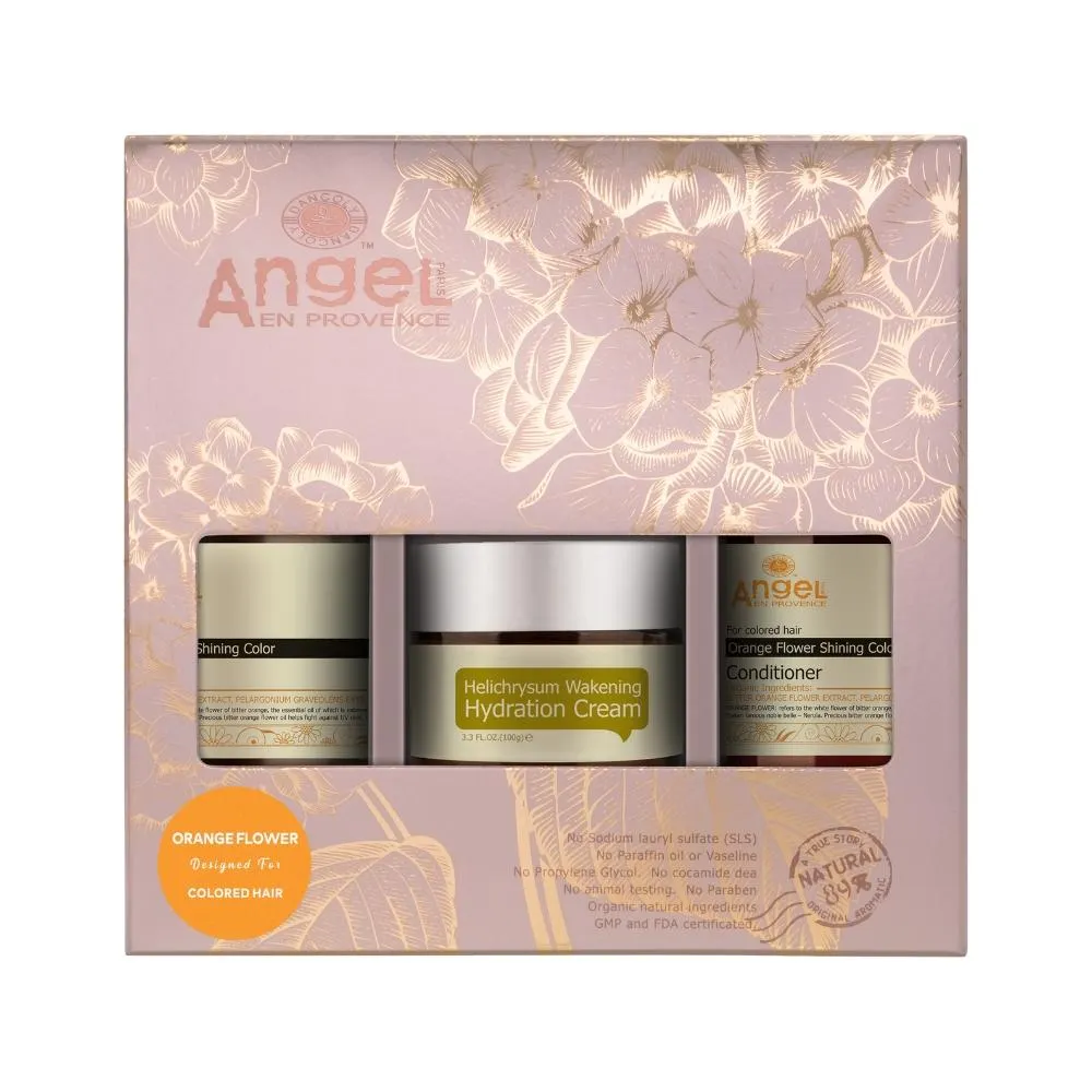 Angel Orange Flower/Cream Trio